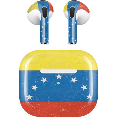 Venezuela Flag Distressed Apple AirPods (3rd Gen 2021) Skin